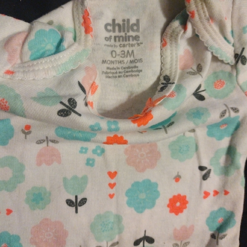 Cloud Island Floral and Patterned Bodysuits - Pink, Purple, White - Picture 7 of 13